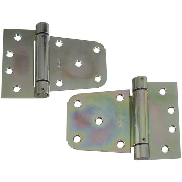 National Hardware National Hardware 3-1/2 in. L Zinc-Plated Steel Extra Heavy Auto-Close Gate Hinge Set 1 pk N342-584 - main